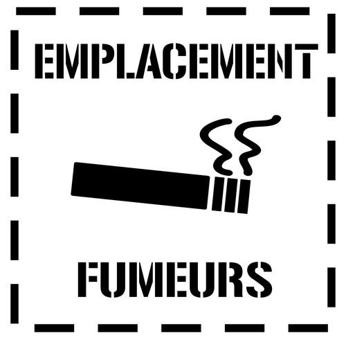 Emf10 emplacement fumeurs pochoir zone fumeurs