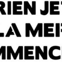 Ne rien jeter la mer commence ici pochoir lutte contre la pollution marquage au sol trottoir