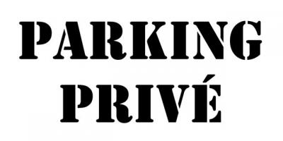 pochoir PARKING PRIVE