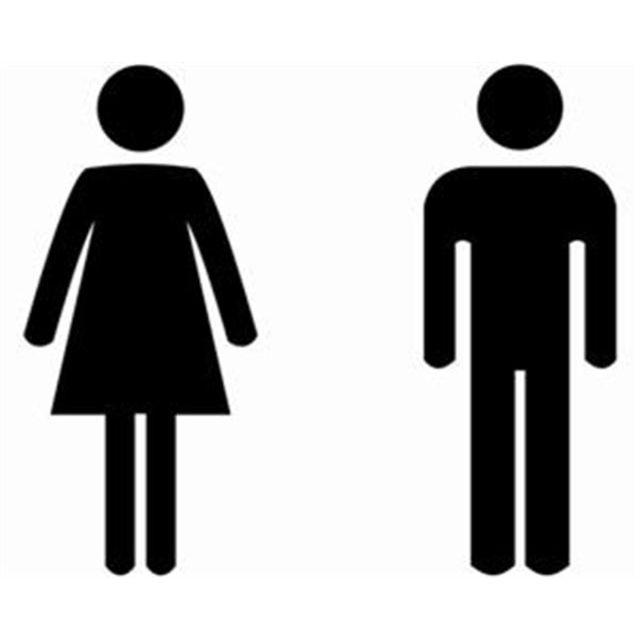 Picto homme femme pochoir a peindre