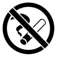 pochoir interdit de fumer