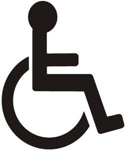 pochoir place handicape personne à mobilité réduite