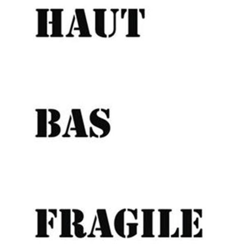Pictogramme pochoir haut bas fragile small