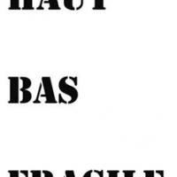 Pictogramme pochoir haut bas fragile