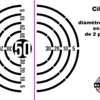 Pochoir cible diam 100