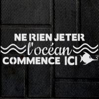 Pochoir ecologie ne rien jeter l ocean commence ici