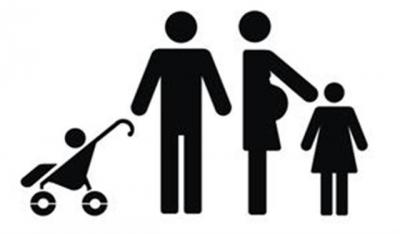 Pochoir picto place famille