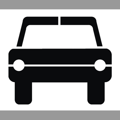 Pochoir pictogramme voiture p