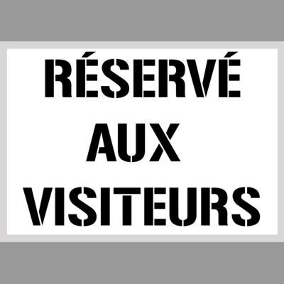 pochoir réservé aux visiteurs