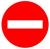Sens interdit pochoir a peindre signalisation routiere
