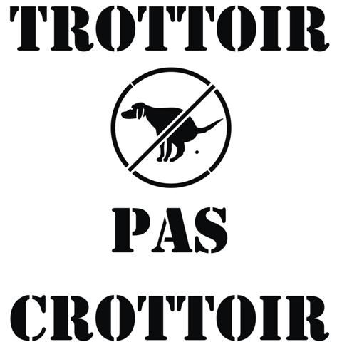 Trottoir pas crottoir marquage au sol pochoir small